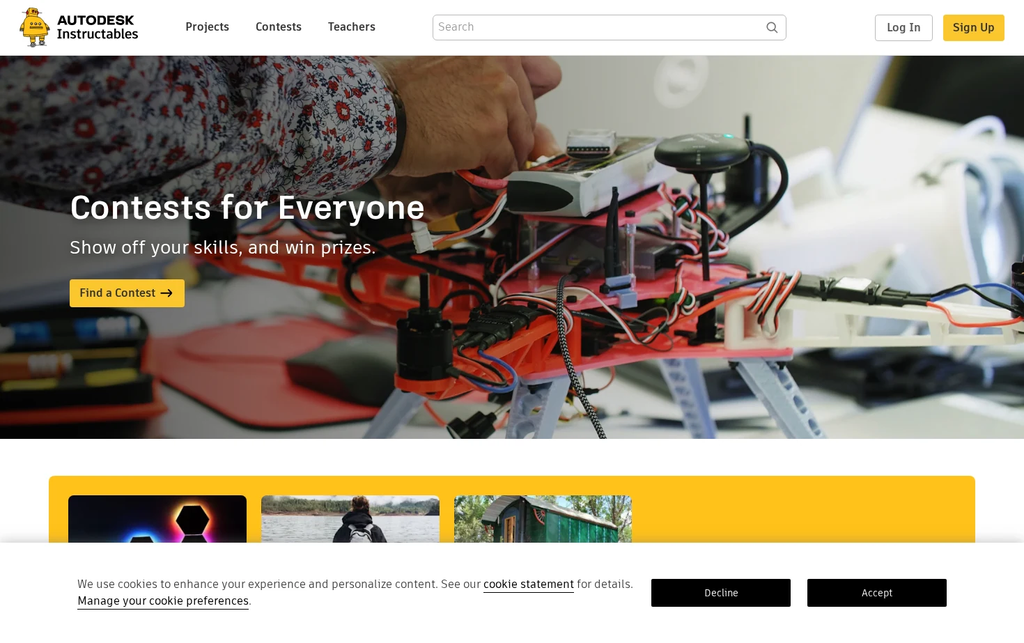 Instructables 页面快照